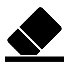 Erase  Vector Glyph Icon Design