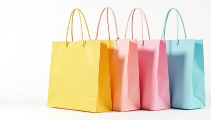 Stylish reusable shopping bag isolated on white background Perfect for eco-friendly, sustainable living and zero waste concepts , carry bag, environmentally friendly