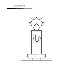 Candle Icon Vector Design.