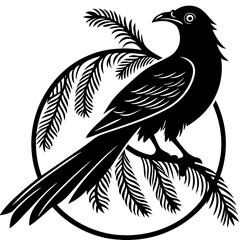 koel bird silhouette