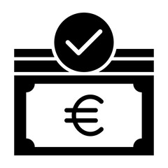 Cash  Vector Glyph Icon Design