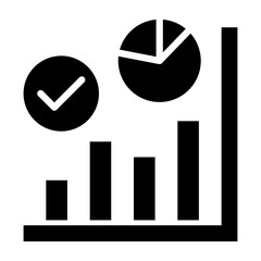 Chart  Vector Glyph Icon Design