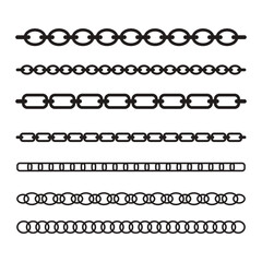 Obraz premium Chain Icon Set Vector Design.