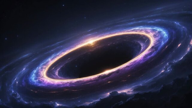 A sizable black hole (gravitational singularity) located in deep space