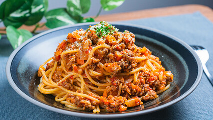 ミートソースパスタ