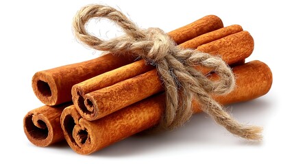 Aromatic Cinnamon Sticks Bundle with Rustic Twine.