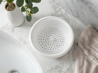 White Steamer Basket