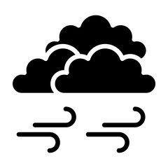 Windy  Vector Glyph Icon Design