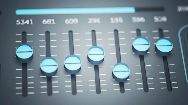 Digital Interface Elements: Sliders, Progress Bars, Numeric Counters