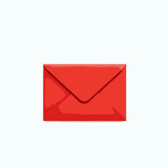 red envelope vector on a white background