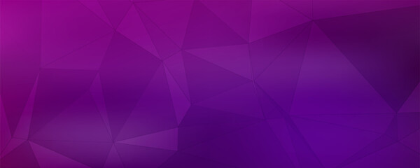 Obraz premium Dark Purple vector shining triangular background. Creative geometric illustration in Origami style with gradient. A new texture for your design.