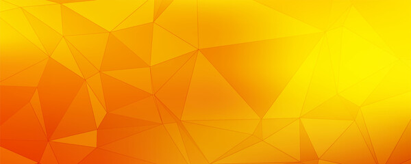 Light Yellow, Orange vector polygon abstract pattern. Geometric illustration in Origami style with gradient. A completely new template for your business design.