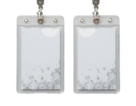 Pair of Hanging Badge Holders with Paper Insert