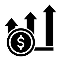 Finance    Vector Glyph Icon Design