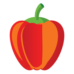 Capsicum vector icon on white background
