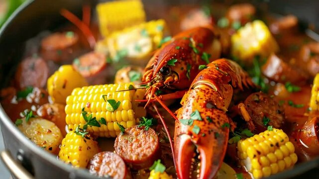 Spicy Cajun Lobster Boil: A Culinary Delight
