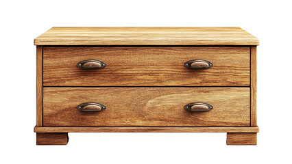wooden drawer on transparent background PNG