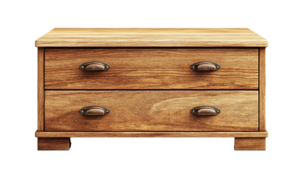 wooden drawer on transparent background PNG