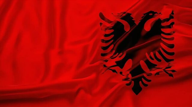 albanian flag for national Day or Independence Day of albania