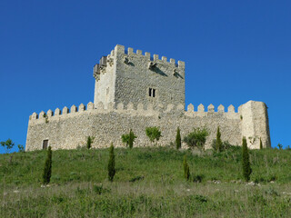 Fototapeta premium Medieval Tiedra Castle in the province of Valladolid, Spain