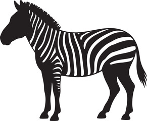 Fototapeta premium Zebra with rainbow stripes icon vector silhouette
