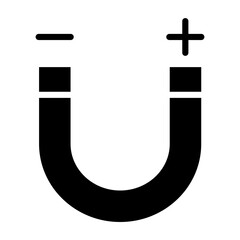 Magnet  Vector Glyph Icon Design