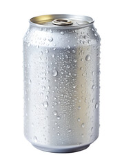 white cola can with droplets