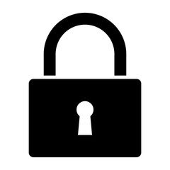 Lock Closed  Vector Glyph Icon Design
