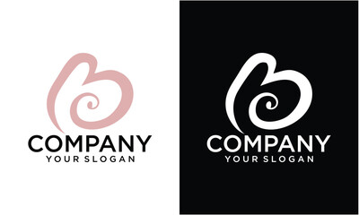 Fototapeta premium Creative Initial letter EB logo design 