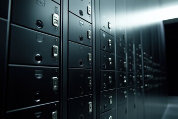 Modern Vault Interior with Sleek Design and Security Options