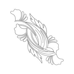 An illustration of a vectors different type of  flowers in continuous line art drawing style.