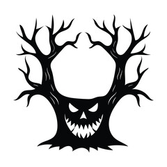 halloween skull vector illustration