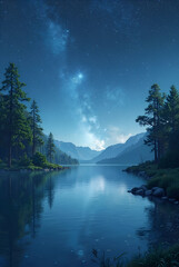 lake in the mountains