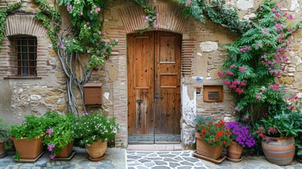 Front door of a welcoming home stock photo --ar 16:9 --raw --v 6 Job ID: 54b99b02-2d44-492d-a6eb-73297e6435be