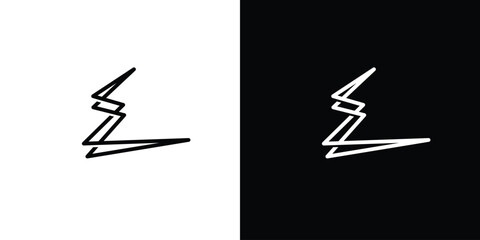 Modern and unique E logo design