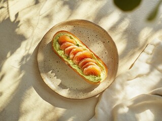 Avocado toast with smoked salmon