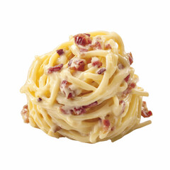 Delicious Creamy Carbonara Pasta Dish with Crispy Bacon