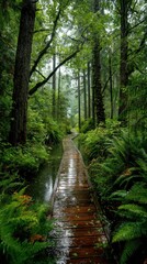 Exploring serene rainforest trails pacific northwest nature photography lush environment ground level perspective