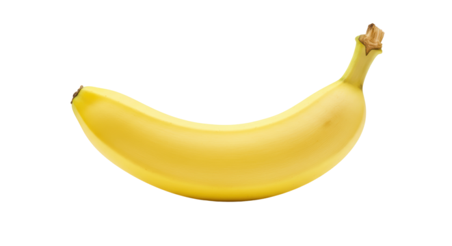 Isolated Yellow Banana Fresh Fruit