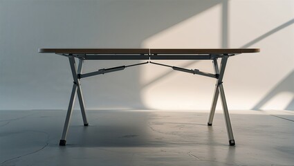 Photorealistic image of a modern folding table