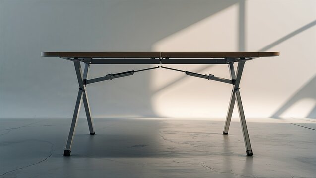 Photorealistic image of a modern folding table