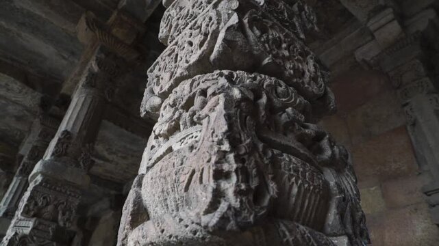 Explore the intricate stone carvings of Delhi's Qutub Minar complex