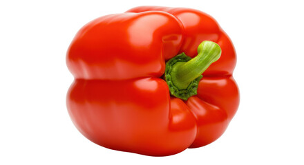 Isolated Red Bell Pepper Vegetable Cooking Ingredient