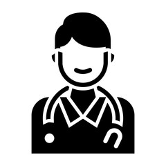 Doctor  Vector Glyph Icon Design