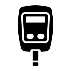 Glucometer  Vector Glyph Icon Design