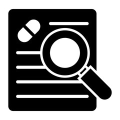 Research  Vector Glyph Icon Design