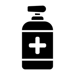Sanitizer  Vector Glyph Icon Design