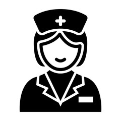 Nurse  Vector Glyph Icon Design