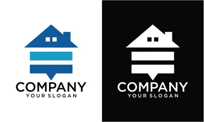 Creative Elegant Minimalist Comfort House Real Estate Logo