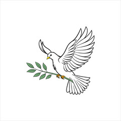 vector illustration of a bird